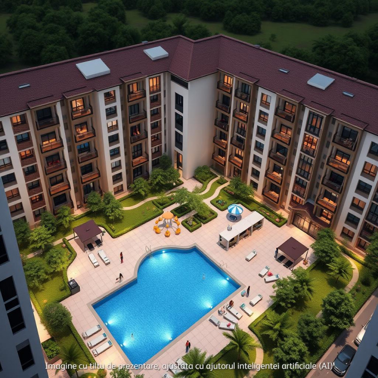 Studio cu gradina de in Nord/ Aproape de centura intr-un co