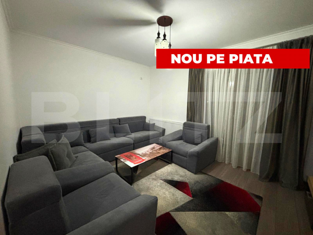 Apartament 2 camere, 52 mp utili – mobilat complet, zona C