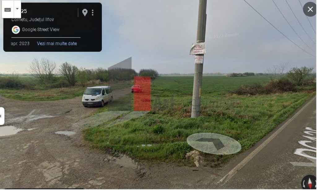 Cornetu stradal, vanzare teren intravilan 1.600mp