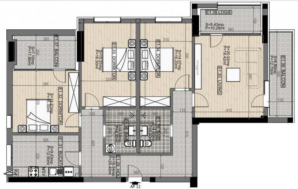 4cam.dec-bd.Brancoveanu-mall Grand Arena-Berceni-A.Persu