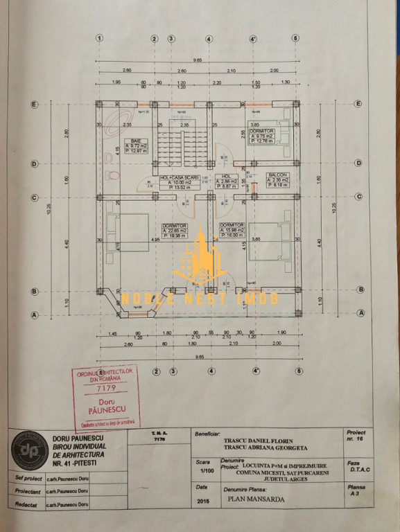 Casă elegantă, 5 camere, 149 mp utili – Purcăreni, COMI