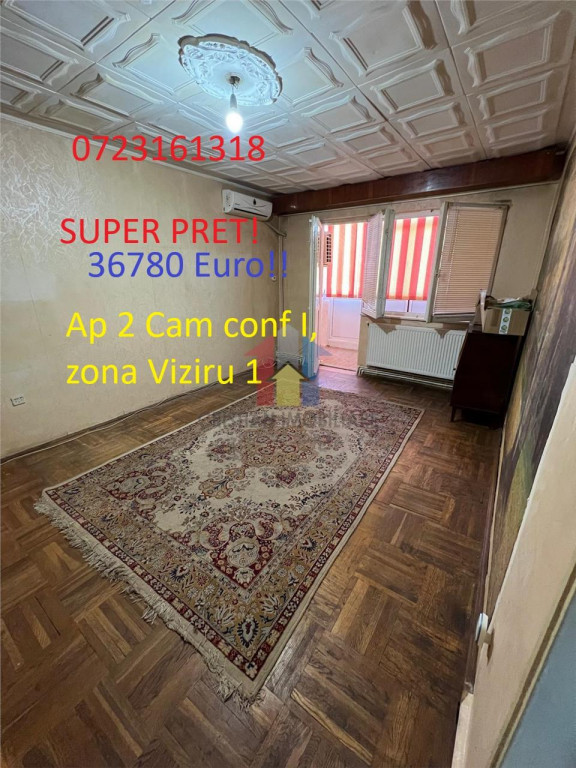 SUPER PRET! Mare-57mp, 2 camere confort 1, zona Viziru 1 ba