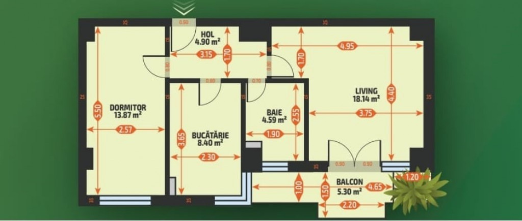 Ap. 2 cam Evergreen, finalizat, loc parcare subteran+boxă, COMISION 0%