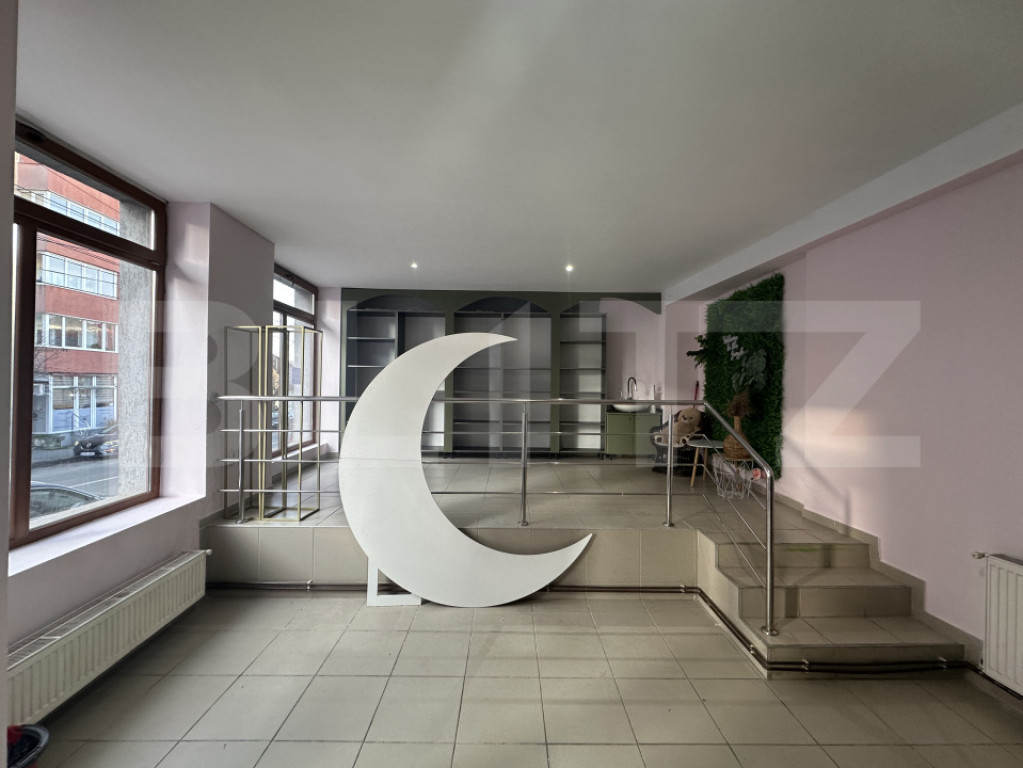 Spațiu comercial 35 mp, vad excelent – str. Ecaterina Teo