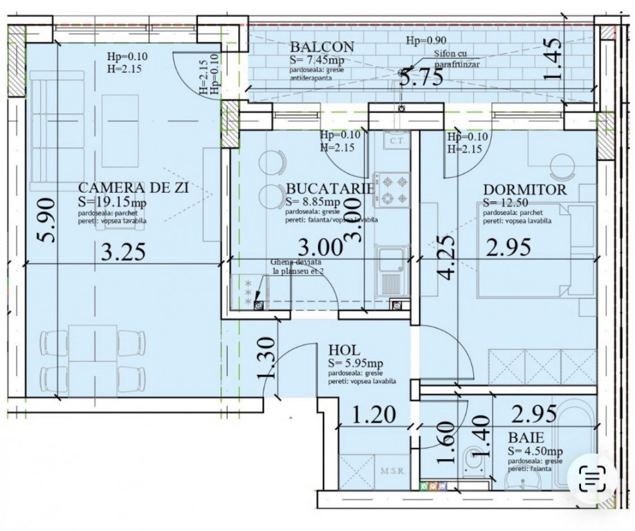Titanul Nou-Theodor Pallady-Drumul Gura Ariesului apartament 2 camere