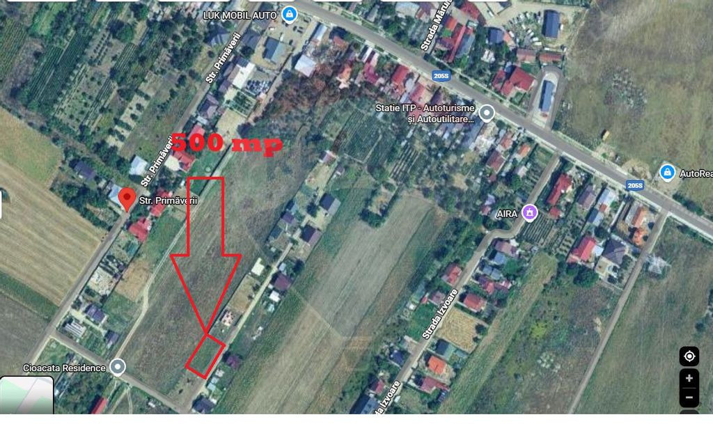 Teren 500mp racordat la apa si curent electric in Campine...