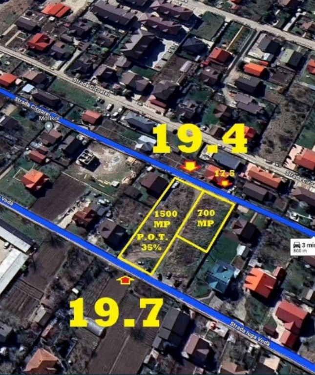 Capăt cug, teren 770 mp/730 mp/700mp, full