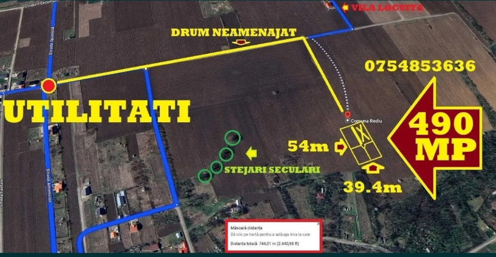 Păcurari, Platoul Beldiman, teren 490 mp intravilan, pret negociabil