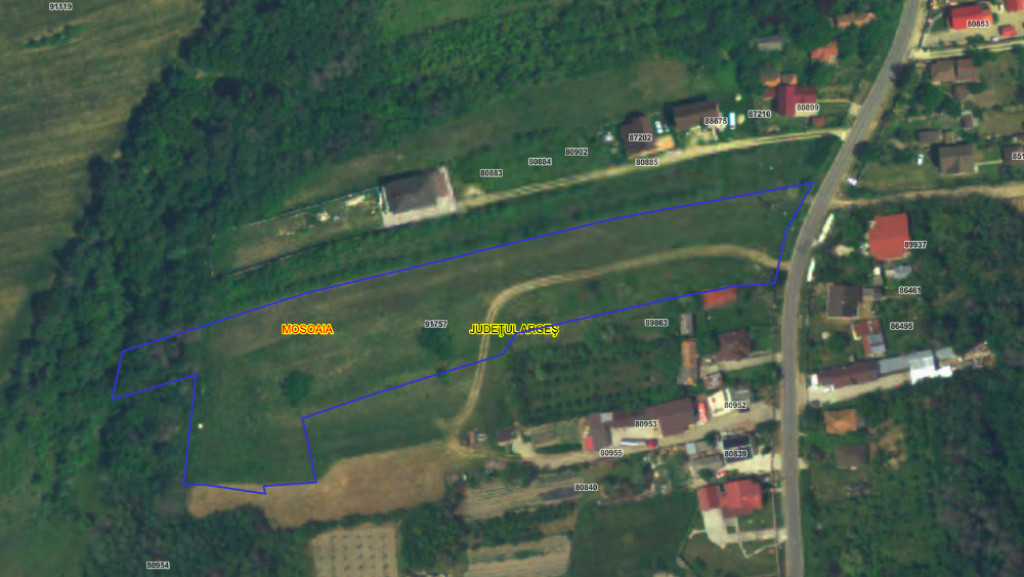 Teren de vânzare – comuna Mosoaia, zona Hintesti
