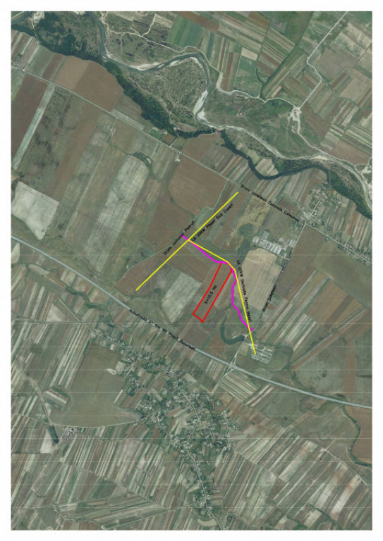 Teren intravilan 10,5 ha cu deschidere la drum, lângă Auto