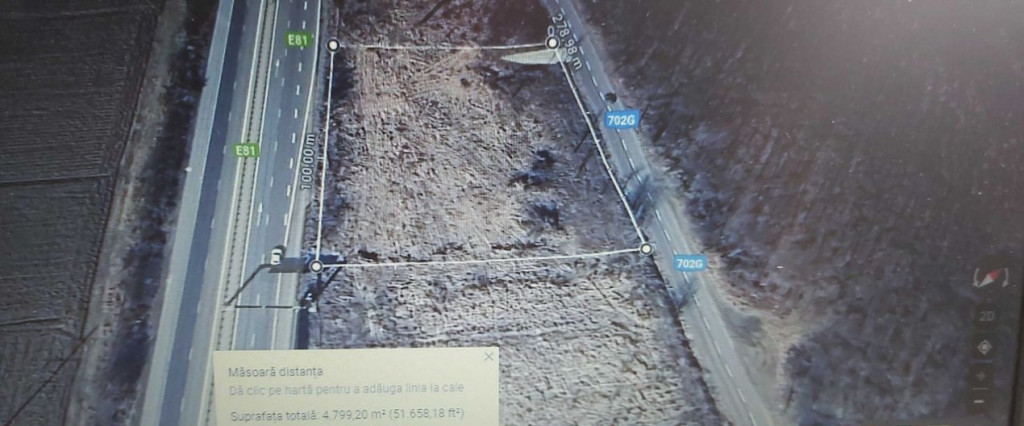 Teren intravilan 4.800 mp – lângă Autostrada Pitești -