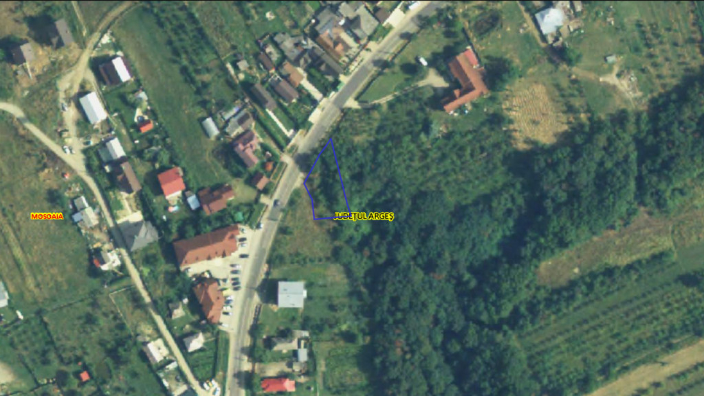 Teren de vânzare în Moșoaia, zona Primăriei
