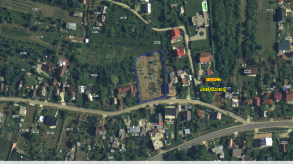 Teren de vânzare – comuna Mosoaia, zona Școală
