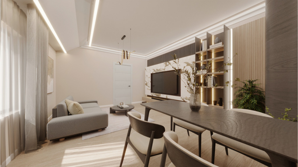 Apartament 3 camere, decomandat, confort 1 – bloc nou, fin