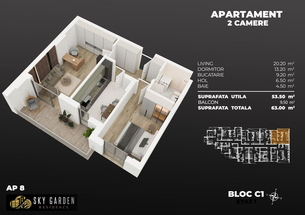 2cam. total dec. 3min metrou Berceni