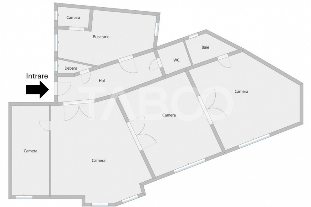 Spatiu de birouri de inchiriat 4 camere 122mp Centrul Istori