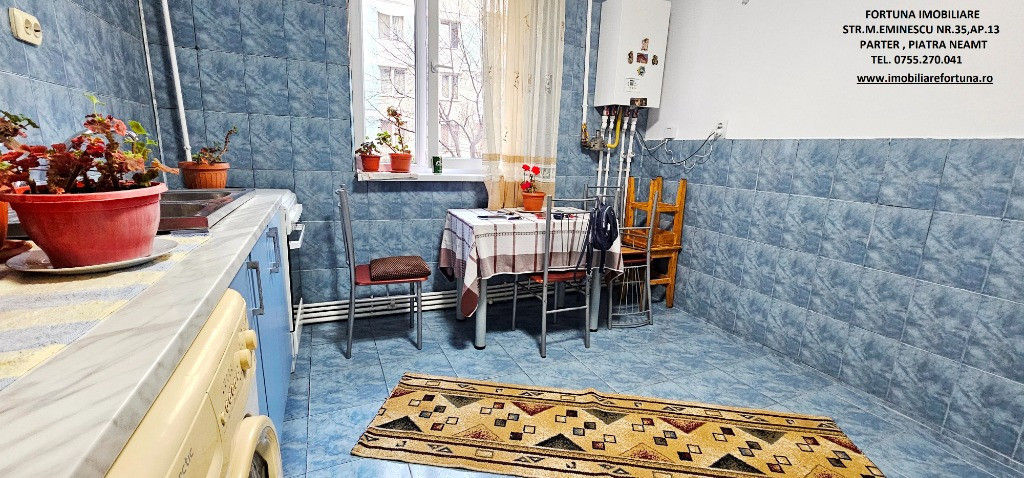 Apartament 1 camera,parter,boxa+spatiu depozitare,zona Scoala nr.2