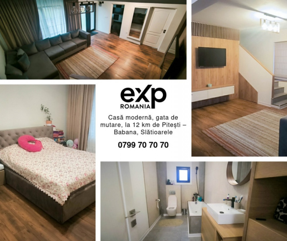 Casă modernă, gata de mutare, la 12 km de Pitești – Bab