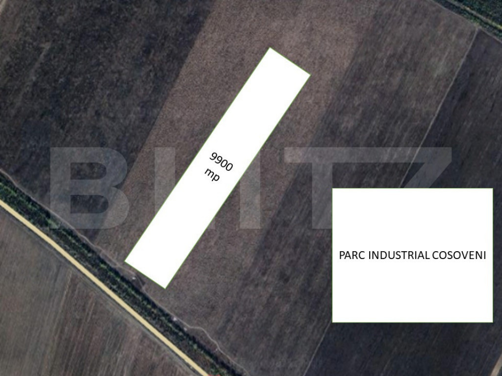 Investitie - 9900 mp langa noul PARC INDUSTRIAL COSOVENI