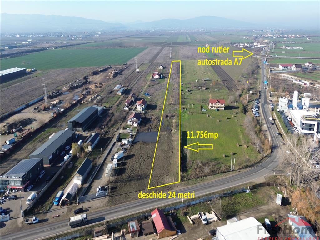 Teren de 11.756 mp in zona de Vest a Focsaniului