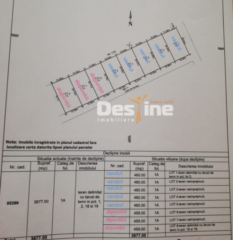 MIROSLAVA, teren 460 mp, 40.900 euro