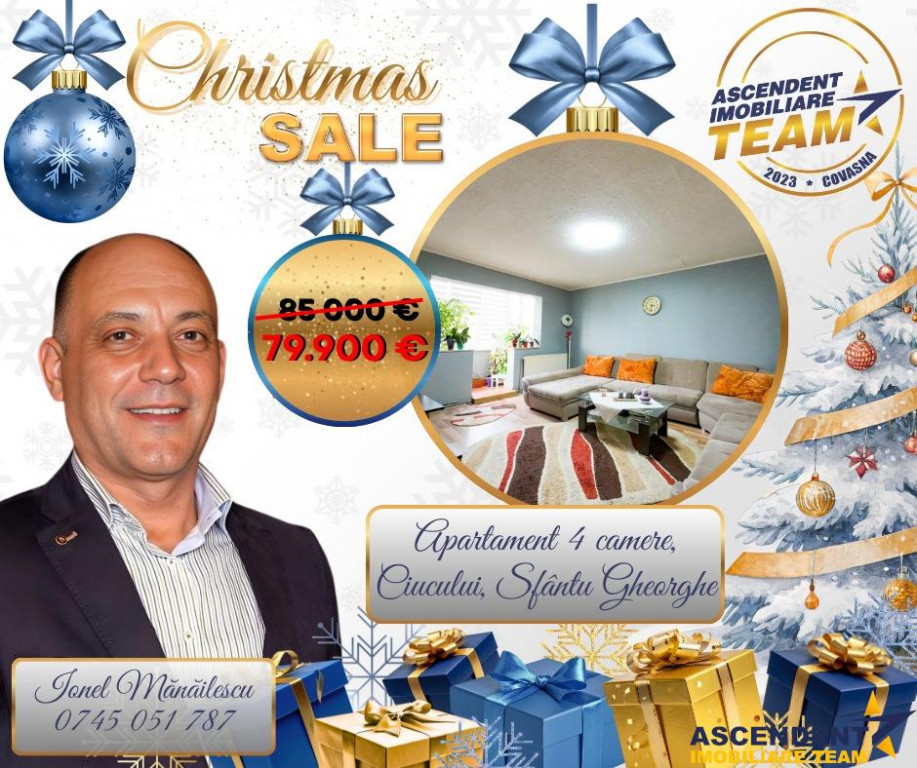 LIVE! Camin decomandat,4 camere,2 bai, conditii apreciabile,