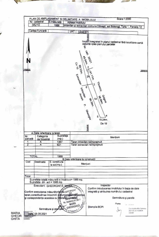 Teren intravilan 10700mp