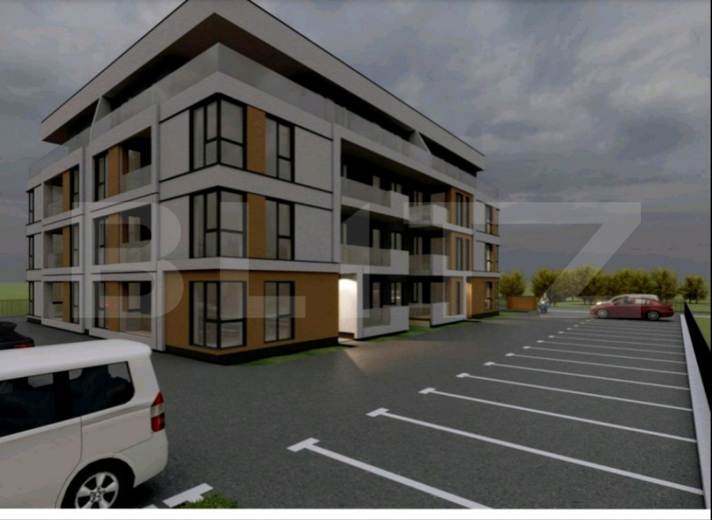 Apartament de 2 camere, 52mp utili, gradina 19 mp, zona Toro