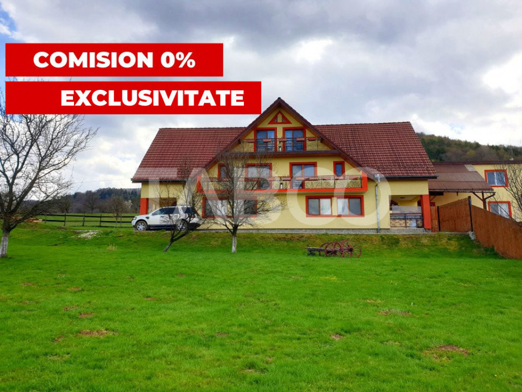 EXCLUSIVITATE! Pensiune 9 camere 615 mpu 3600 mp teren in Fa