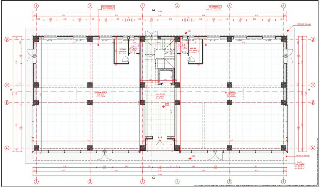 *SPAȚIU COMERCIAL* - 173 mp - Parter complex rezidențial V
