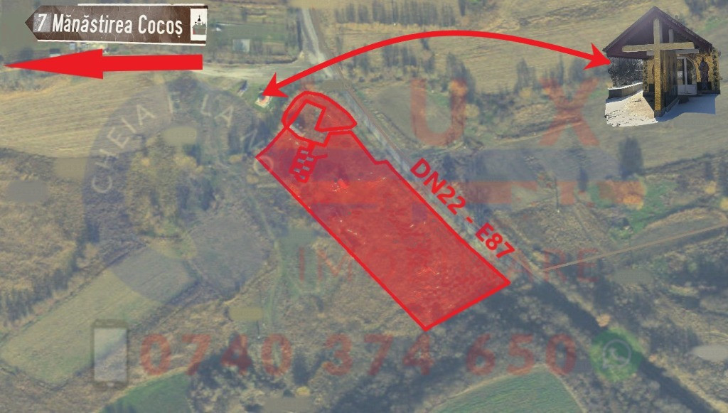 ID 7837 Investiție cu viziune - Teren cu deschidere la E87 - DN22