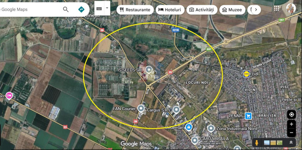 Teren intravilan de constructii Centura- 1866mp cu 26m desch