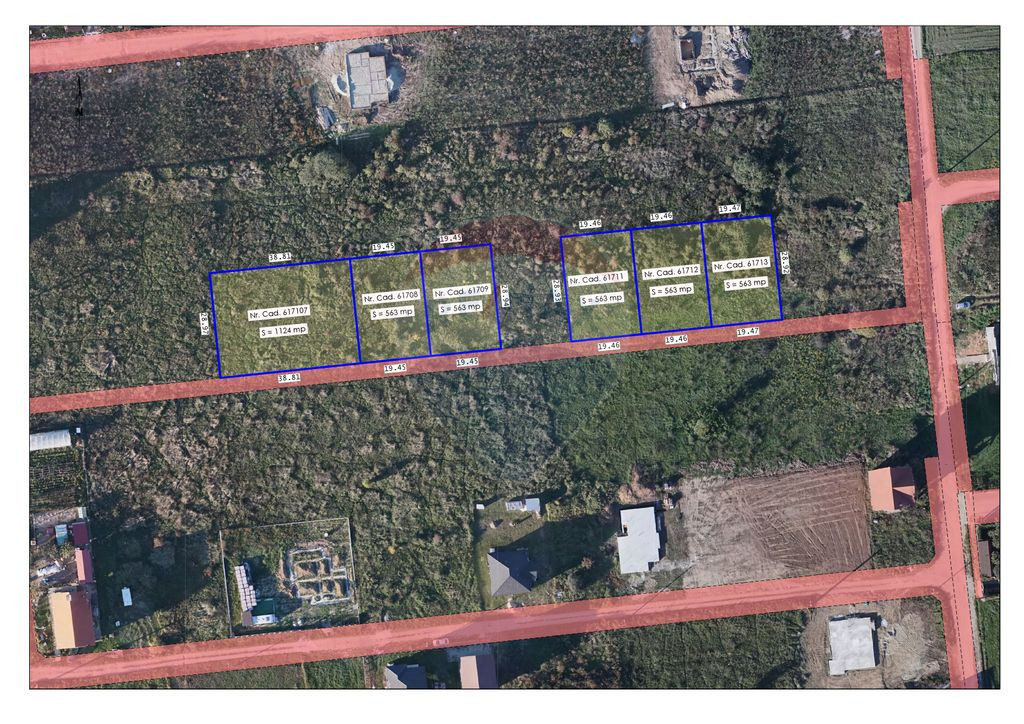 6 loturi - teren intravilan de vânzare, Cartier Viena, S...