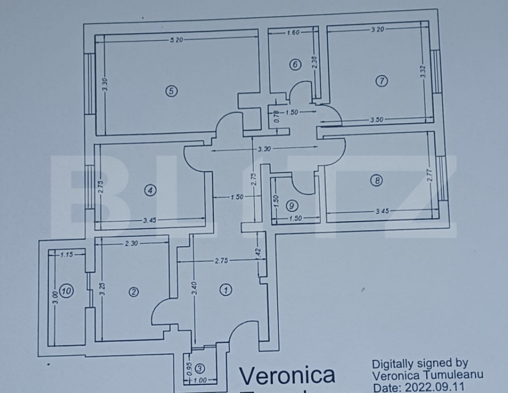 Apartament 4 camere, 82 mp 2 bai, zona Zimbru