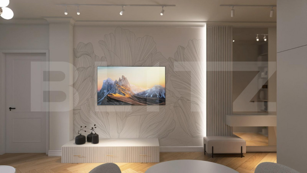 Apartament nou modern, 2 camere, centrala pe gaz si panouri