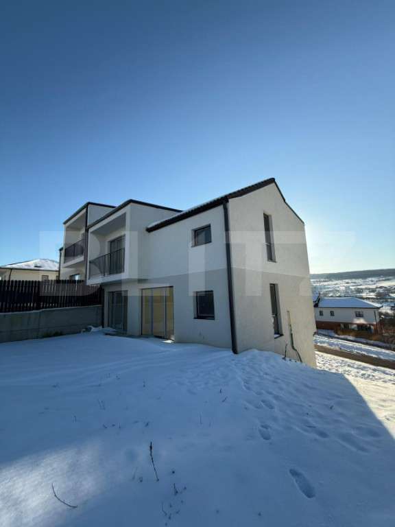 Casă nouă 4 camere | 130 m² utili + garaj | Teren 355 m²
