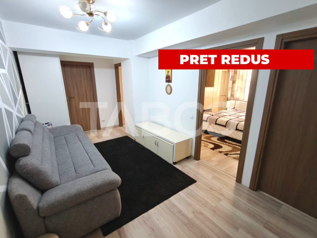 Apartament 3 camere - mobilat modern - bucatarie separata -