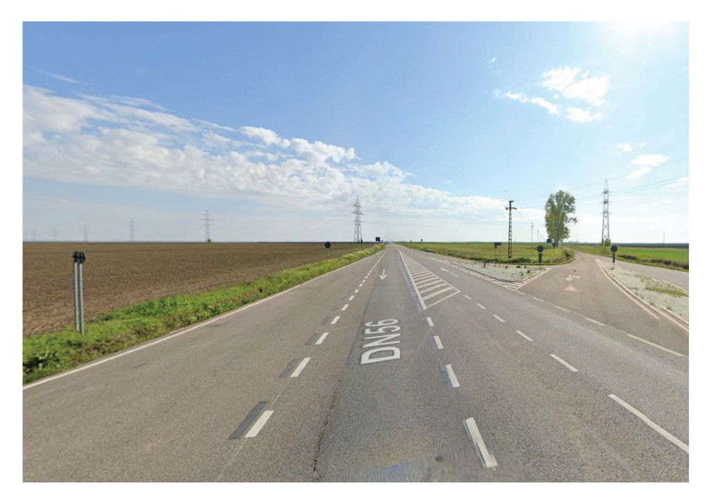 Teren cu posibilitati de investitii, pe drum european E79, 14300mp