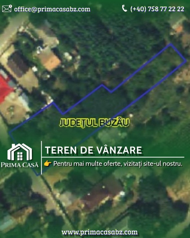Teren cu casa demolabila ~ Ograzile/Merei ~ S=1457 ~ d=25m