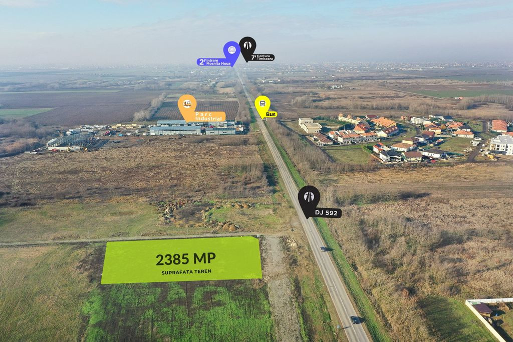 Vanzare | Teren industrial | 2385 MP | Apa Curent Canal |...