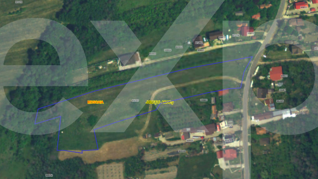 Teren de vânzare – comuna Mosoaia, zona Hintesti