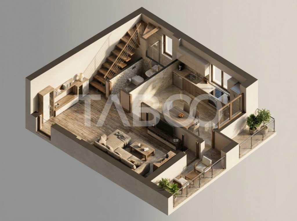 Apartament spatios 4 camere 2 bai 2 balcone si parcare priva