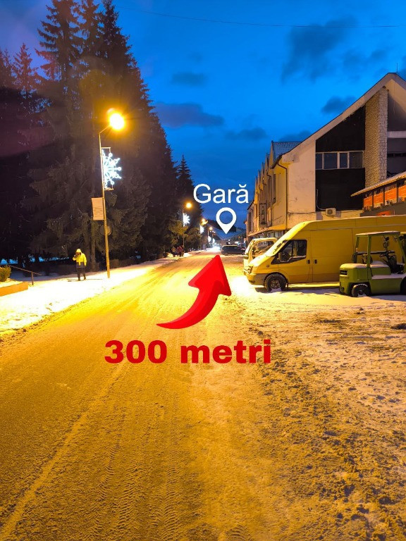 Garsoniera mobilata, centrala proprie, 300 m gara