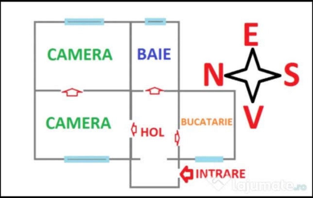 Semicentral,apartament 2 cam. la casă tip duplex,pret negociabil