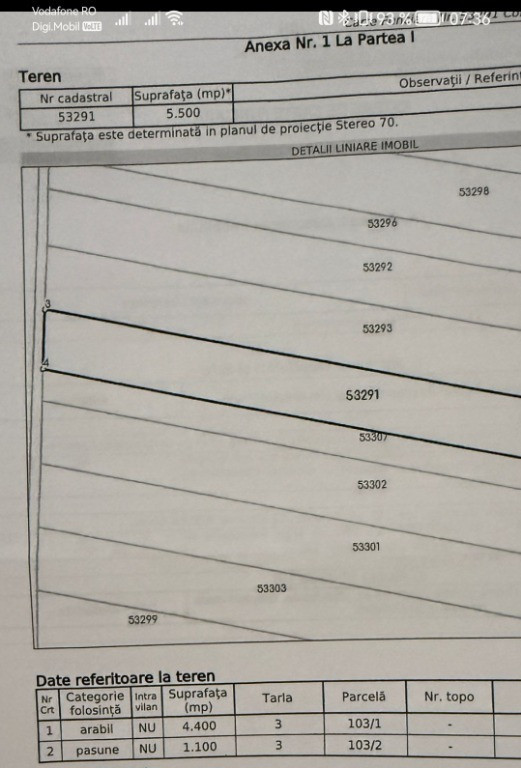 Teren în sat Ciumafaia 5500mp