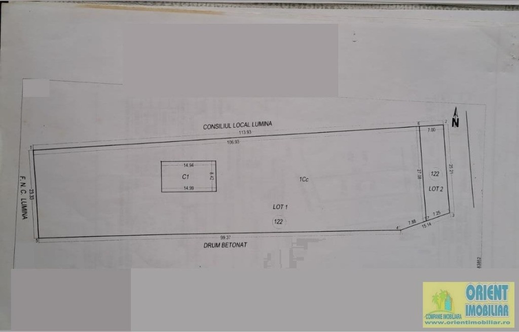 Lumina, teren intravilan 2.817mp de vanzare