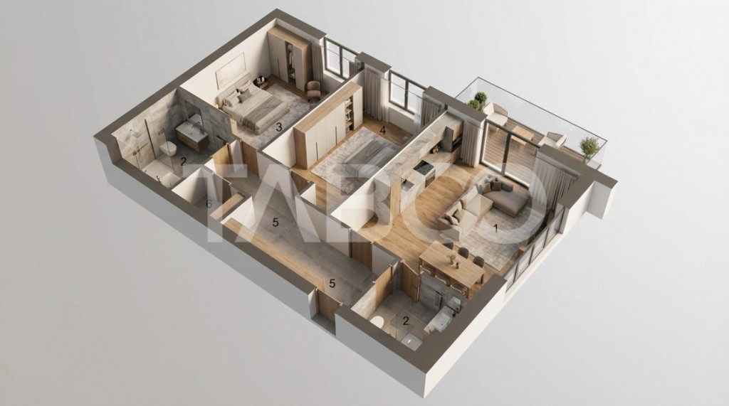 Apartament 3 camere renovat ultra modern cu balcon zona Tu