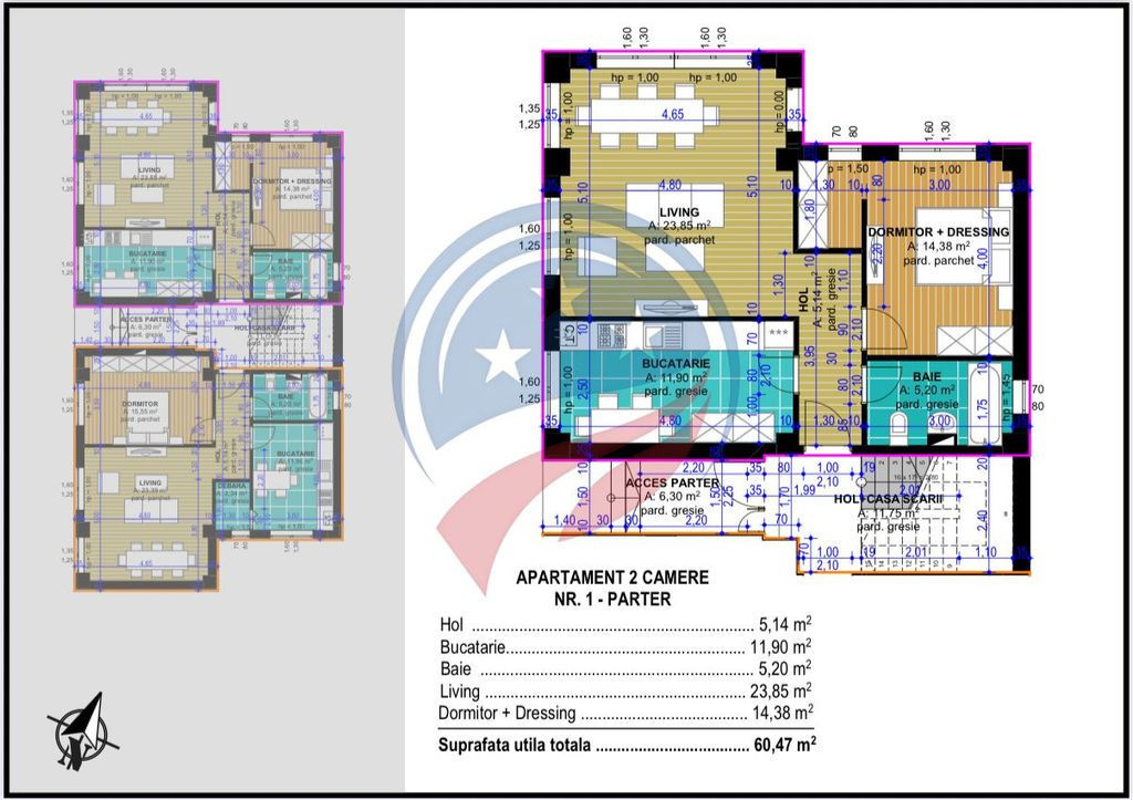 Spațiu comercial / Apartament 2 camere – bloc nou- par...