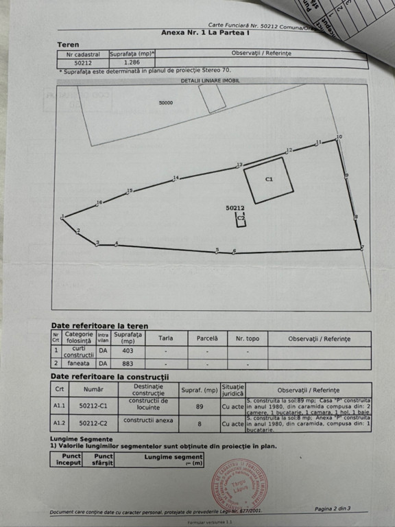 Teren intravilan 1286mp