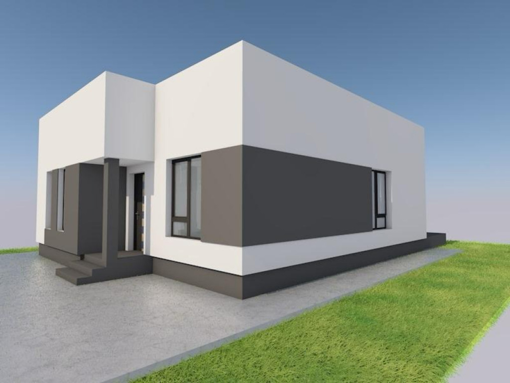 Casa individuala parter || 4 camere 2 bai || teren 307mp